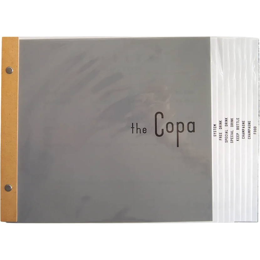 コパ川崎のメニューモックアップ